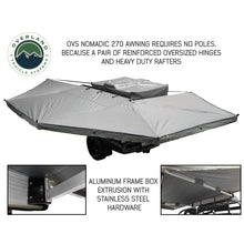 Load image into Gallery viewer, Awning-Tent-270-Degree-Driver-Side-Dark-Gray-Cover-With-Black-Cover-Nomadic-Overland-Vehicle-Systems