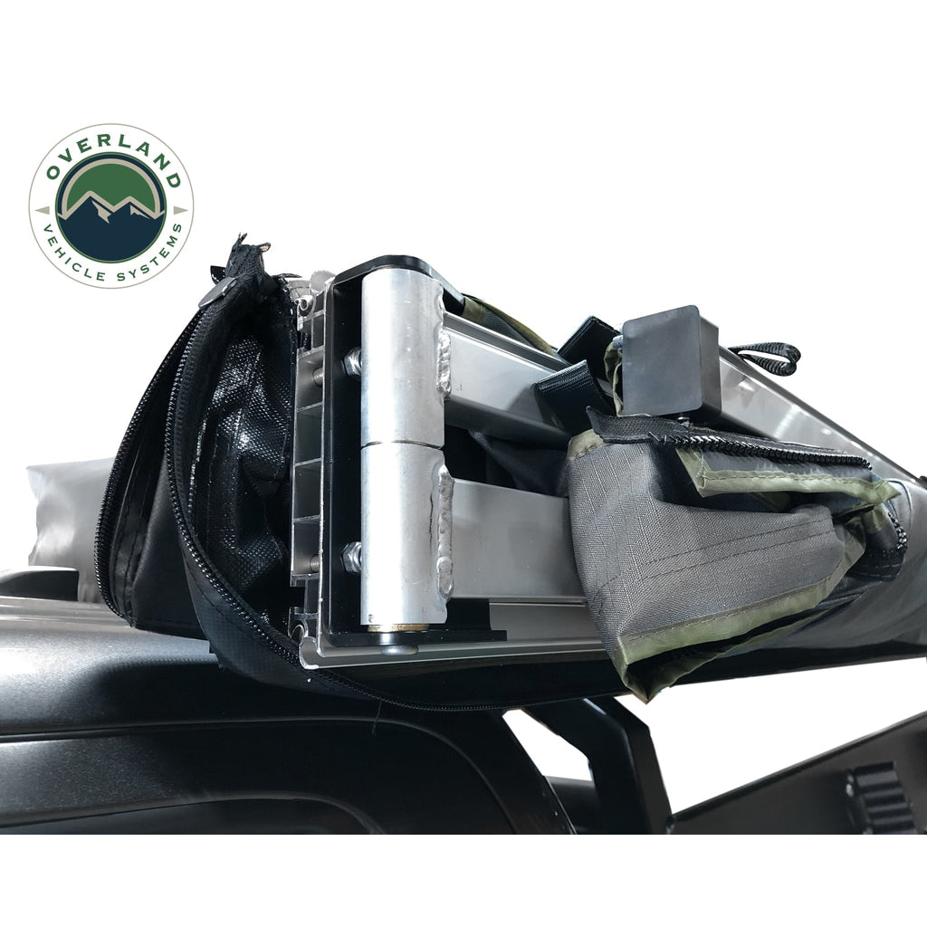 Awning-Tent-270-Degree-Driver-Side-Dark-Gray-Cover-With-Black-Cover-Nomadic-Overland-Vehicle-Systems