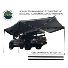 Load image into Gallery viewer, Awning-Tent-270-Degree-Driver-Side-Dark-Gray-Cover-With-Black-Cover-Nomadic-Overland-Vehicle-Systems