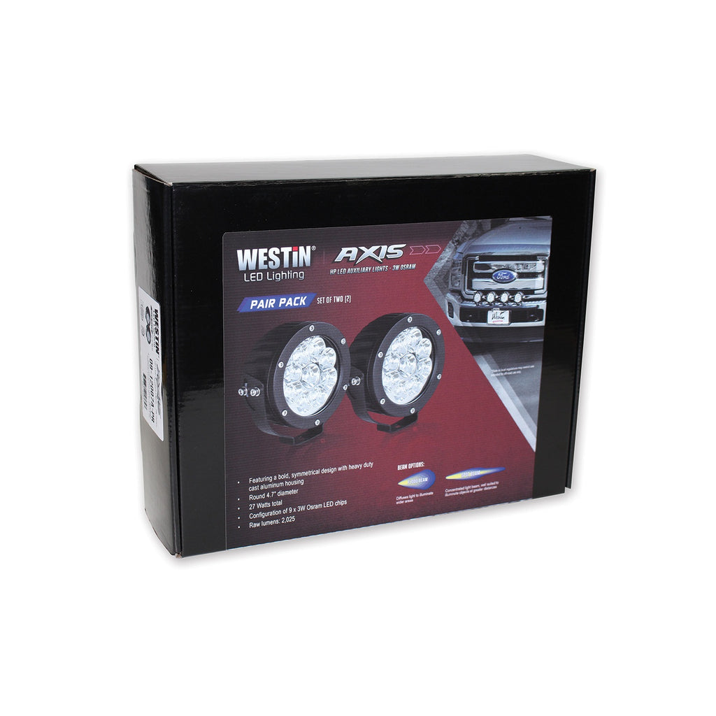 Axis-Led-Auxiliary-Light-4.75In-Flood-W3W-Osram-(Set-Of-2)-Black-(Wiring-Harness--Brackets-Incl)