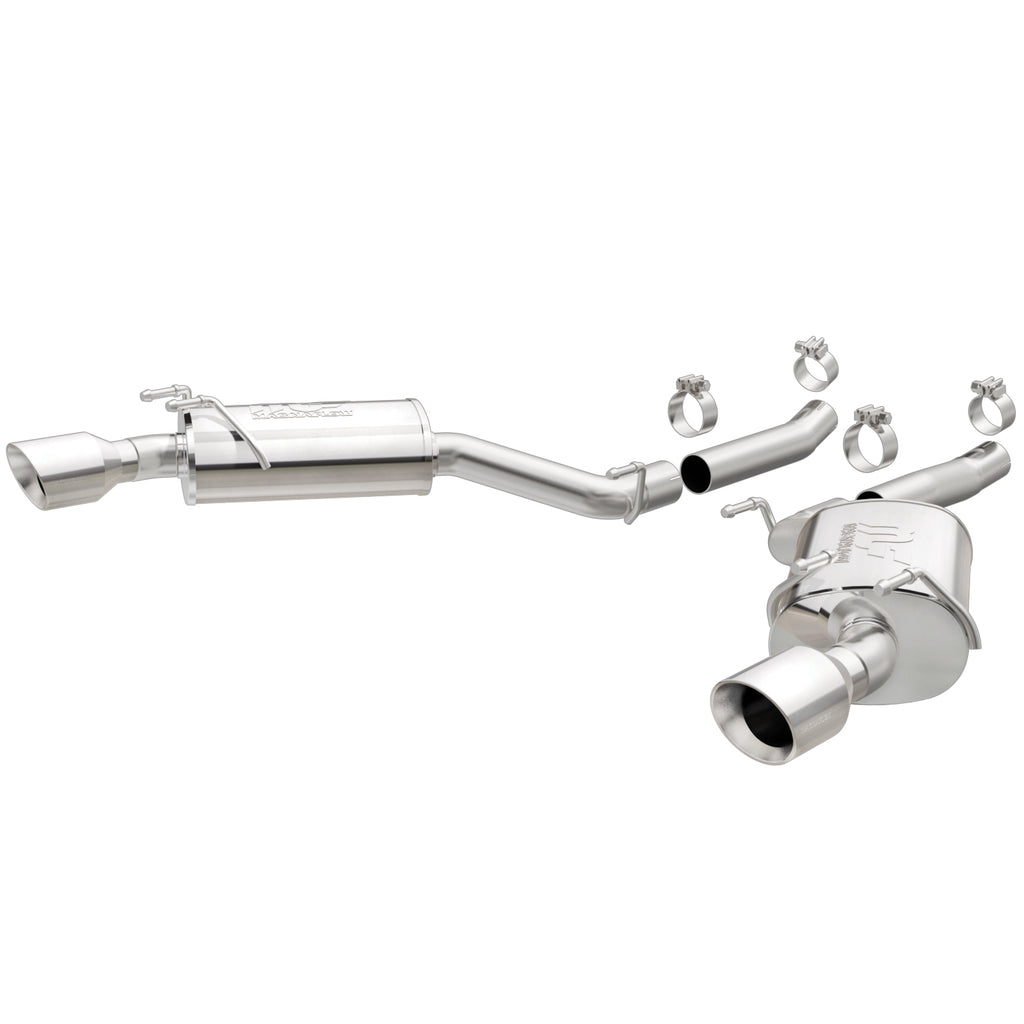 Axle-Back-Stainless-Dual-Split-4In-Polished-Tips-10-15-Chevrolet-Camaro-Convert.-3.6L-V6