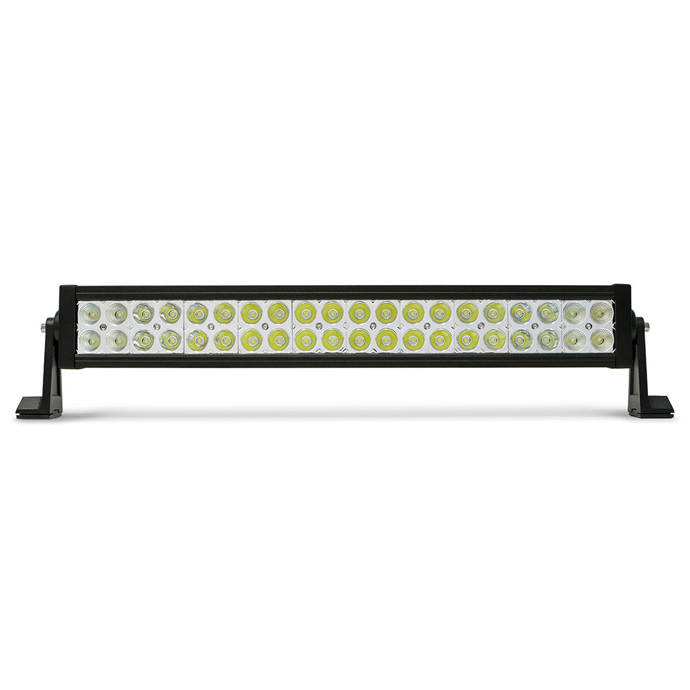 DV8 Offroad B20CE120W3W 20 in. Dual Row LED Light Bar; Chrome Face