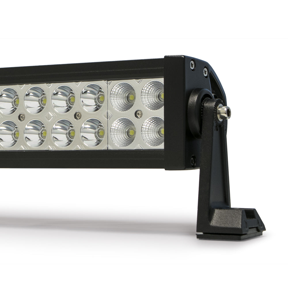 DV8 Offroad B20CE120W3W 20 in. Dual Row LED Light Bar; Chrome Face
