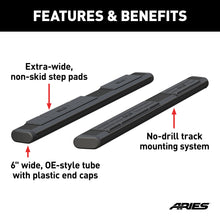 Load image into Gallery viewer, ARIES B2875 ARIES B2875 75-Inch Oval Black Aluminum Nerf Bars; Brackets Sold Separately - Truck Part Superstore