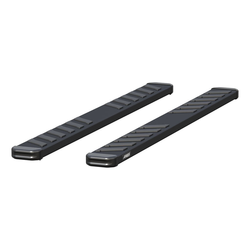 ARIES B2975 NovaTrac 6" x 75" Black E-Coat Steel Running Boards for Select Ford F-250