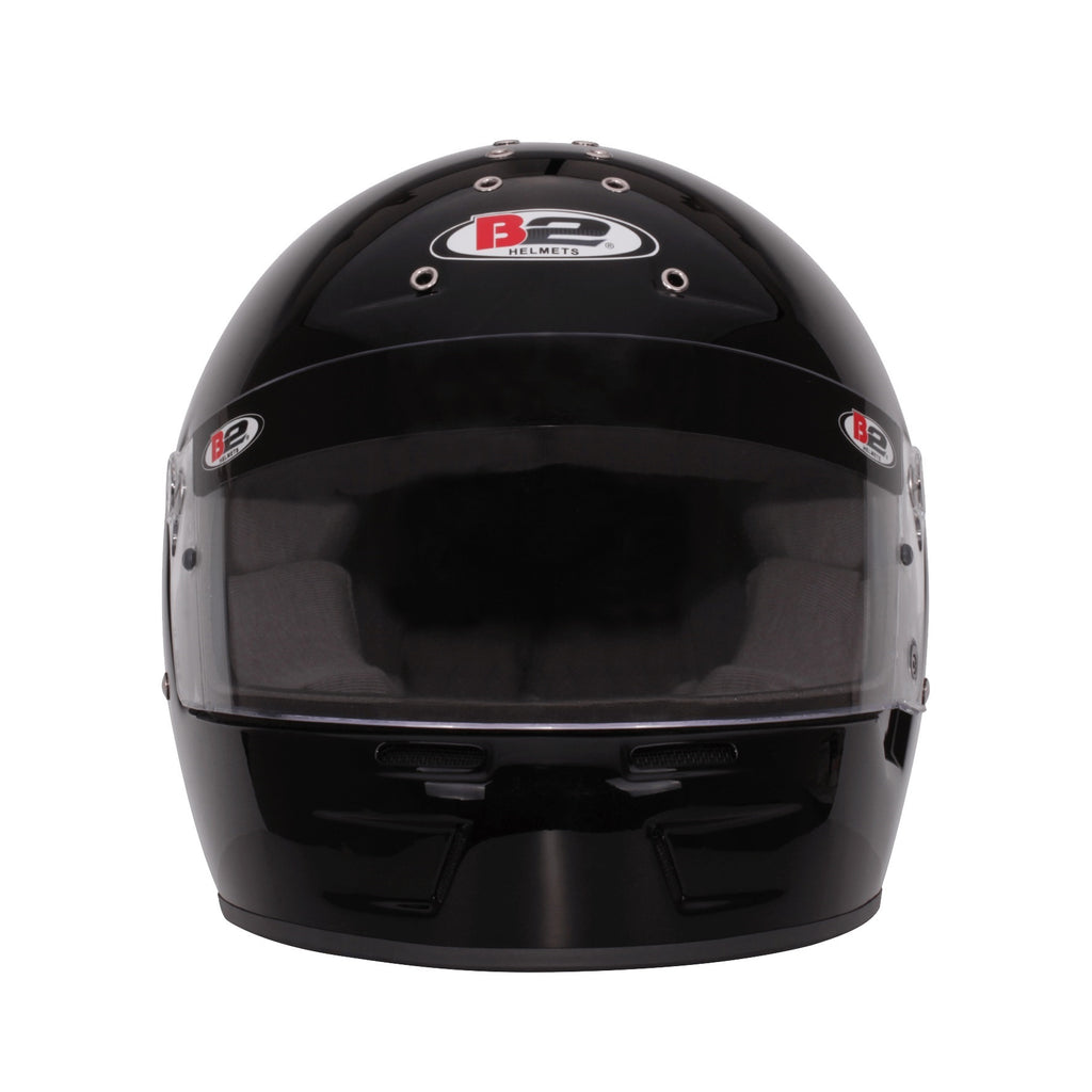 B2 HELMETS 1549A12 Helmet Vision Metallic Black 58-59 Medium SA20