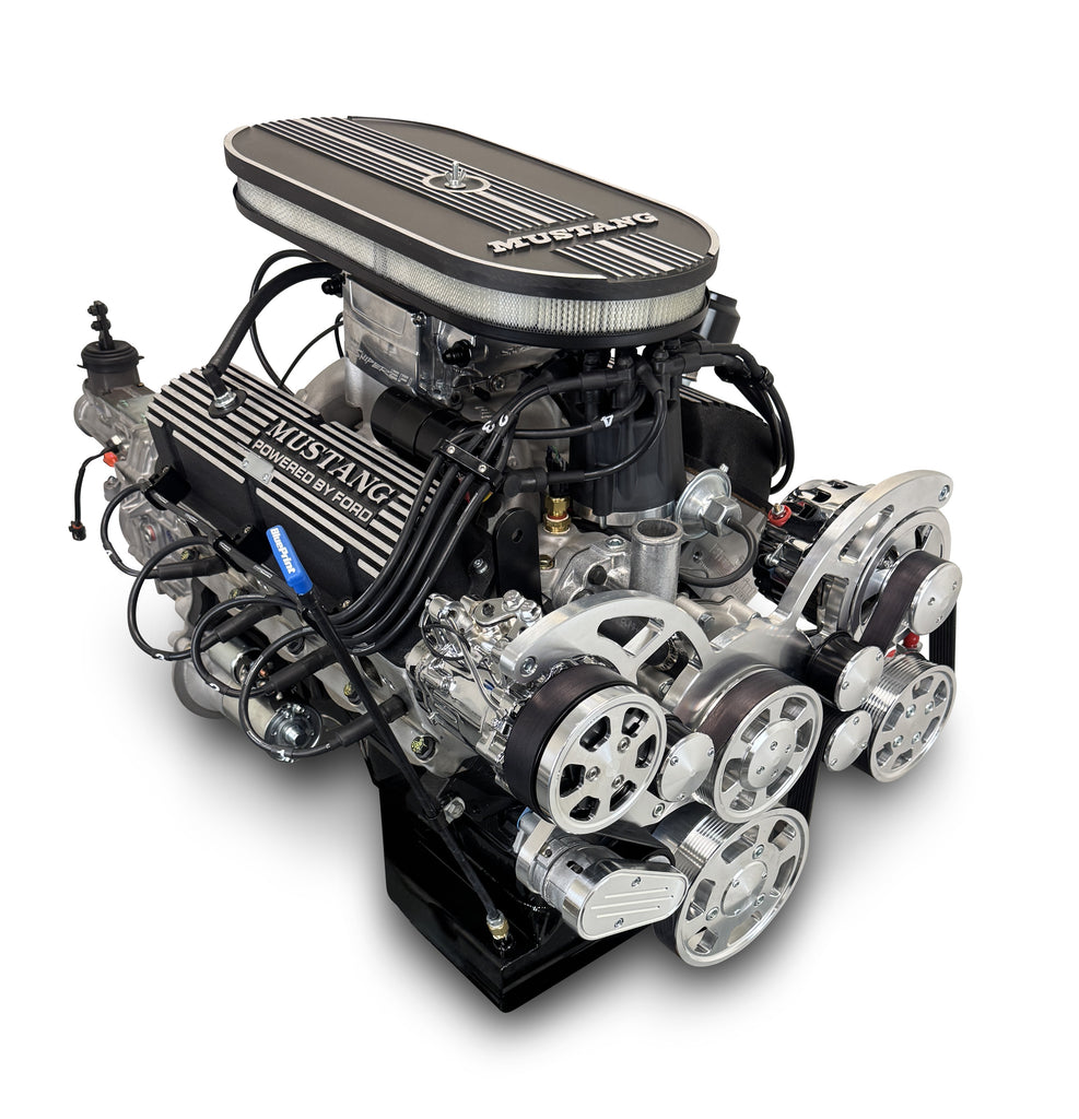 BluePrint Engines B347FKTKXM Mustang Edition Ford Compatible - EFI - Polished Kit for Select Ford B-100, Ford B-150, Ford B-200, Ford B-200 Panel, Ford Bronco, Ford Cougar, Ford Country Sedan, Ford Country Squire, Ford Custom, Ford Custom 500, Ford E-100