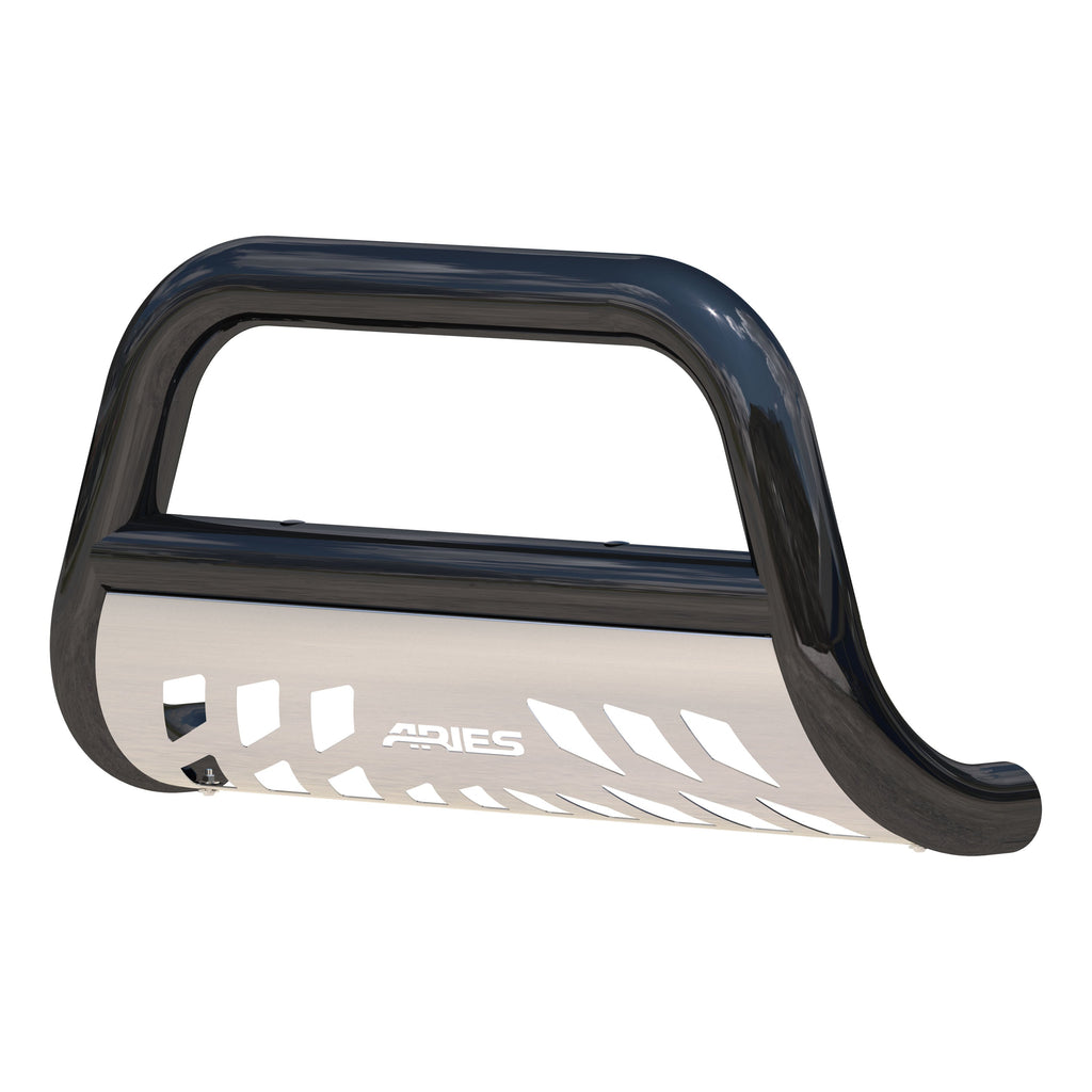 ARIES B35-5006-3 Stealth 3in. Black Stainless Bull Bar; Select Dodge; Ram 1500; 2500; 3500 - Truck Part Superstore