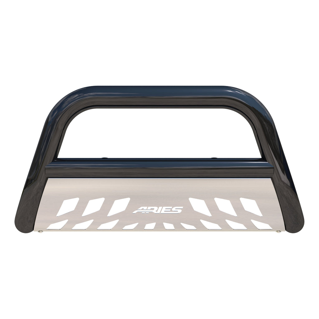 ARIES B35-5006-3 Stealth 3in. Black Stainless Bull Bar; Select Dodge; Ram 1500; 2500; 3500 - Truck Part Superstore