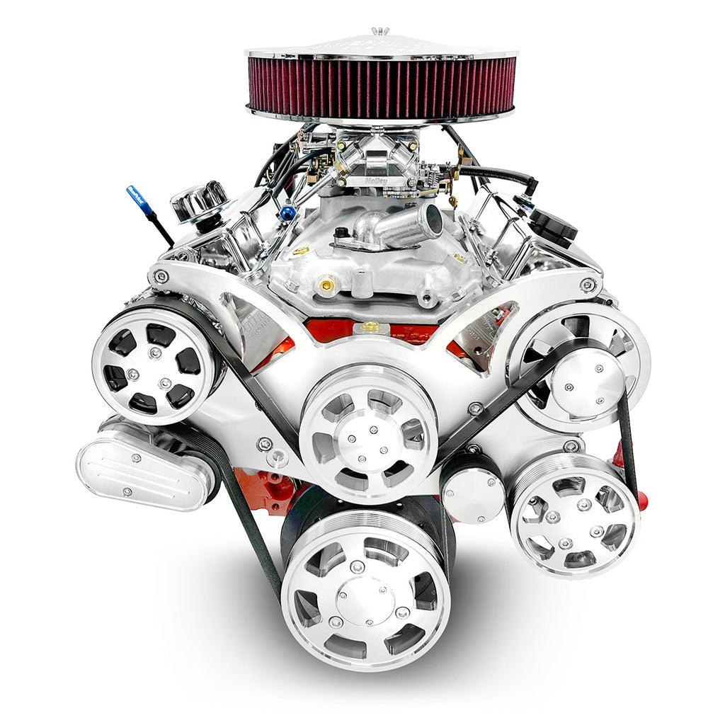 BluePrint Engines B454KTKX Standard Edition GM Compatible Builder Series - Carb - Polished Pulley Kit for Select Chevrolet Bel Air, Chevrolet Biscayne, Chevrolet Blazer, Chevrolet Brookwood, Chevrolet C10, Chevrolet C10 Pickup, Chevrolet C10 Suburban,