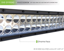 Load image into Gallery viewer, DV8 Offroad B50CE300W3W 50 in. Dual Row LED Light Bar; Chrome Face