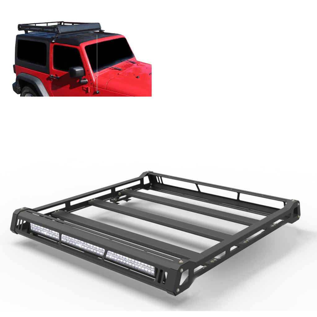 Black Horse Off Road BA-JKBO Traveler Roof Rack for Select Jeep Wrangler