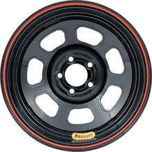 Load image into Gallery viewer, BASSETT 47SN2 Wheel 14x7 D-Hole 5x100mm 2in BS Black