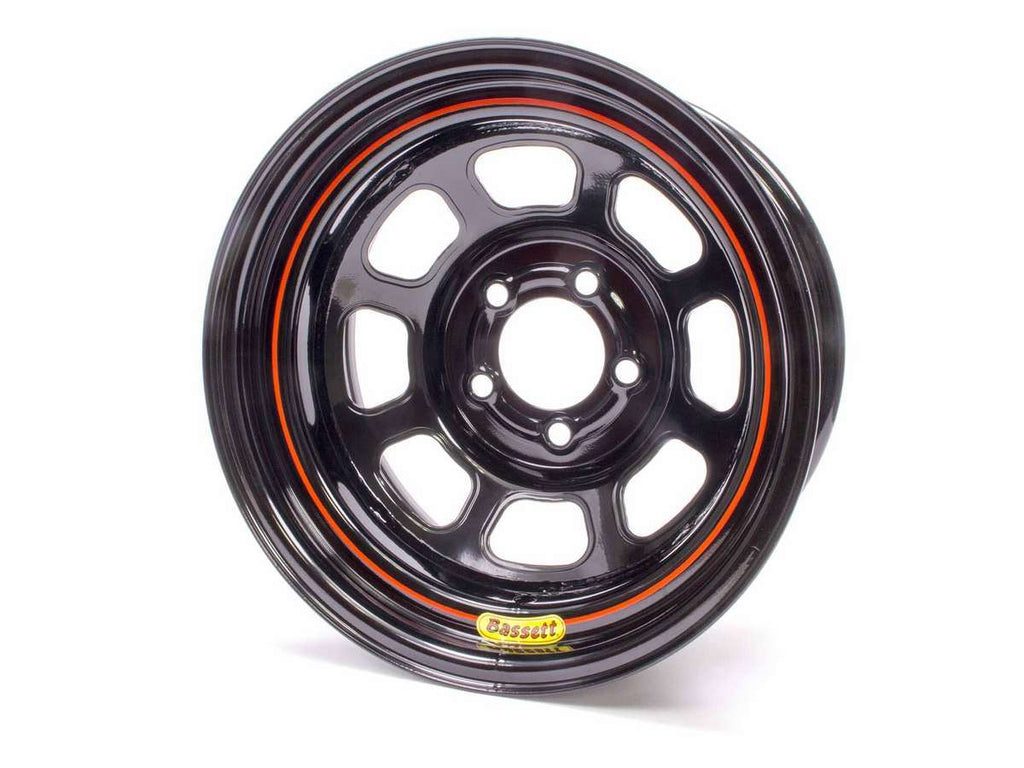 BASSETT 57R53 15x7 5x5 Black Rolled