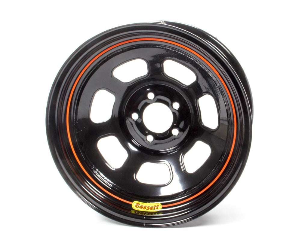 BASSETT 57SN3 Wheel 15x7 5x100mm D- Hole 3in BS Black