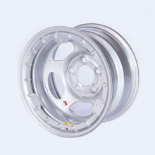 Load image into Gallery viewer, BASSETT 58A53ISLK 15x8 IMCA Silver Beadlock Inertia 5x5