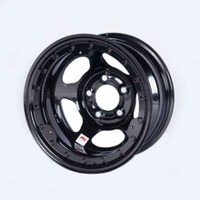 Load image into Gallery viewer, BASSETT 58A54ILK 15x8 IMCA Black Beadlock Inertia 5x5