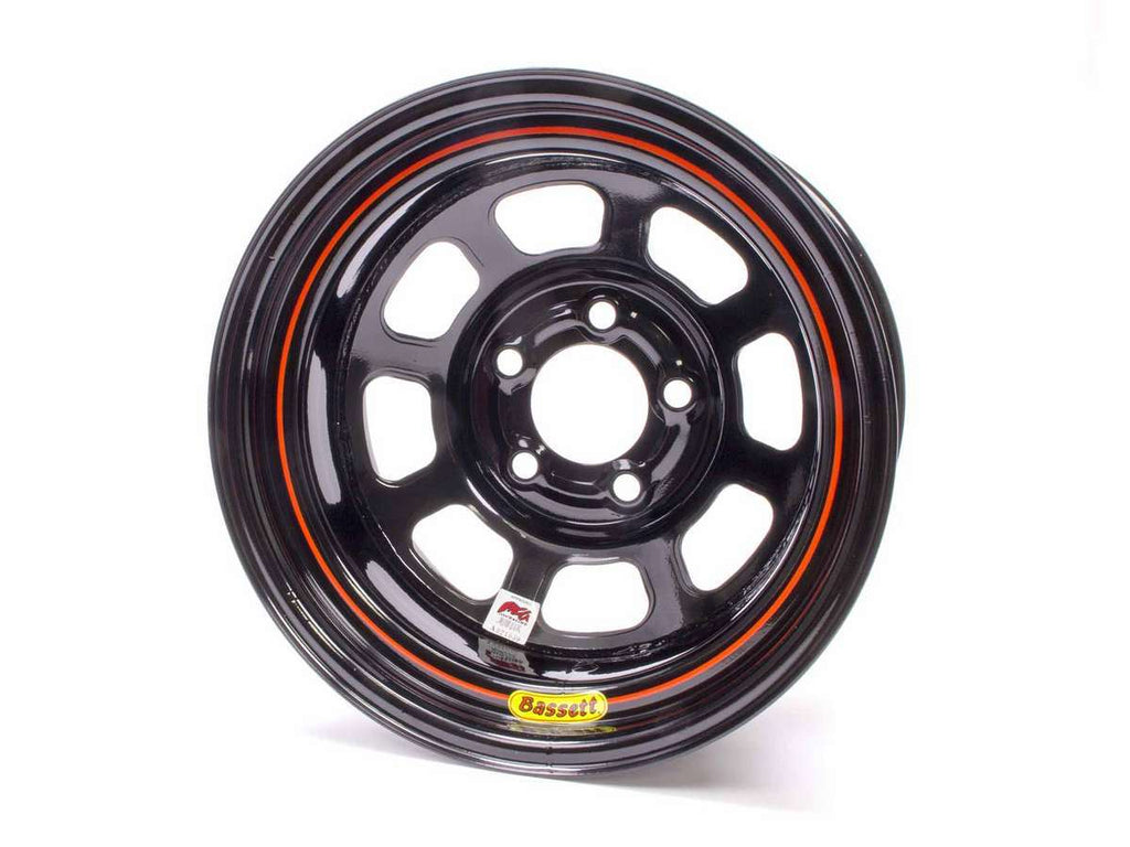 BASSETT 58D51I 15x8 IMCA Wheel D-Hole Black 5x5