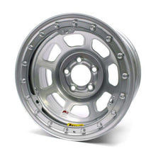Load image into Gallery viewer, BASSETT 58D52ISLK 15X8 IMCA B/Lock Wheel D-Hole Silver 5x5