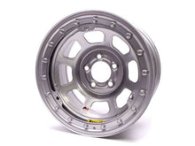 Load image into Gallery viewer, BASSETT 58D5475ISLK 15x8 IMCA B/Lock Wheel D-Hole Silver 5x5