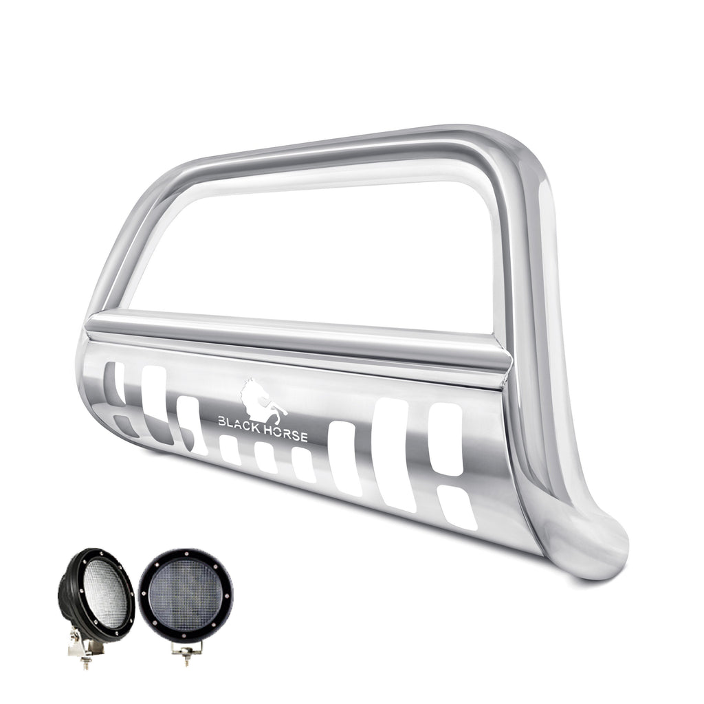 Black Horse Off Road BB80709-SP-PLFB Bull Bar Kit for Select Jeep Grand Cherokee