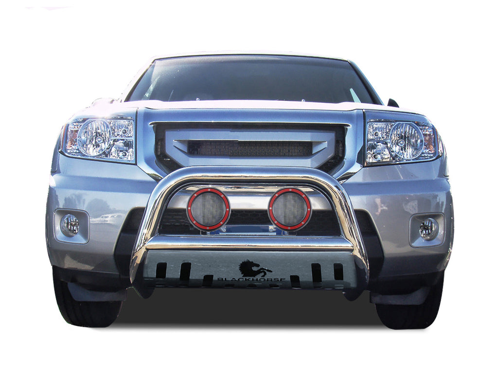 Black Horse Off Road BBH1409-SP-PLFR Bull Bar Kit for Select Honda Pilot