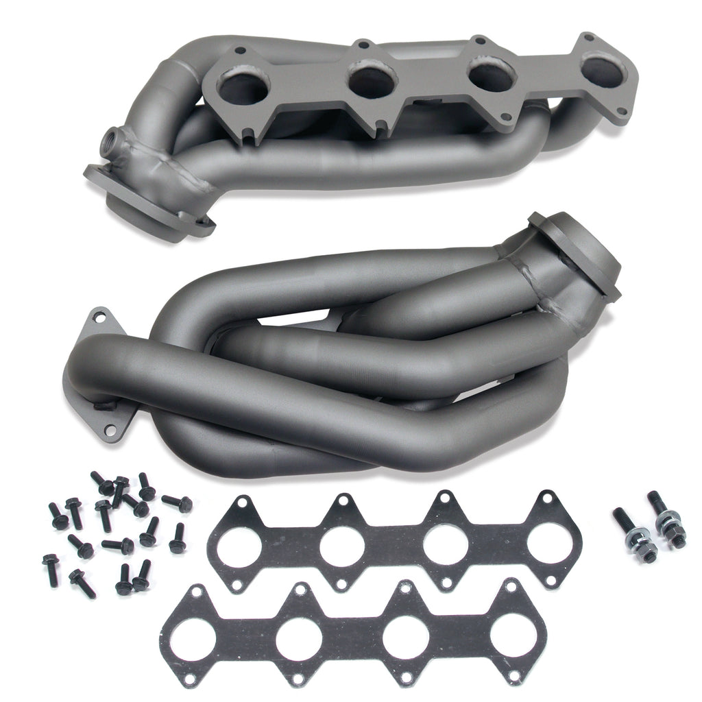BBK Performance Parts 1612 2005-2010 MUSTANG GT 1-5/8 SHORTY TUNED LENGTH HEADERS (TITANIUM CERAMIC) for Select Ford Mustang