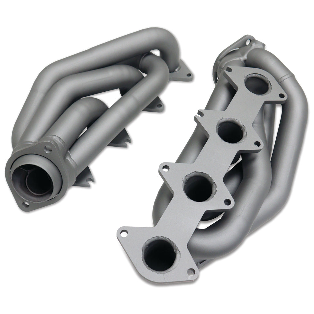 BBK Performance Parts 1612 2005-2010 MUSTANG GT 1-5/8 SHORTY TUNED LENGTH HEADERS (TITANIUM CERAMIC) for Select Ford Mustang