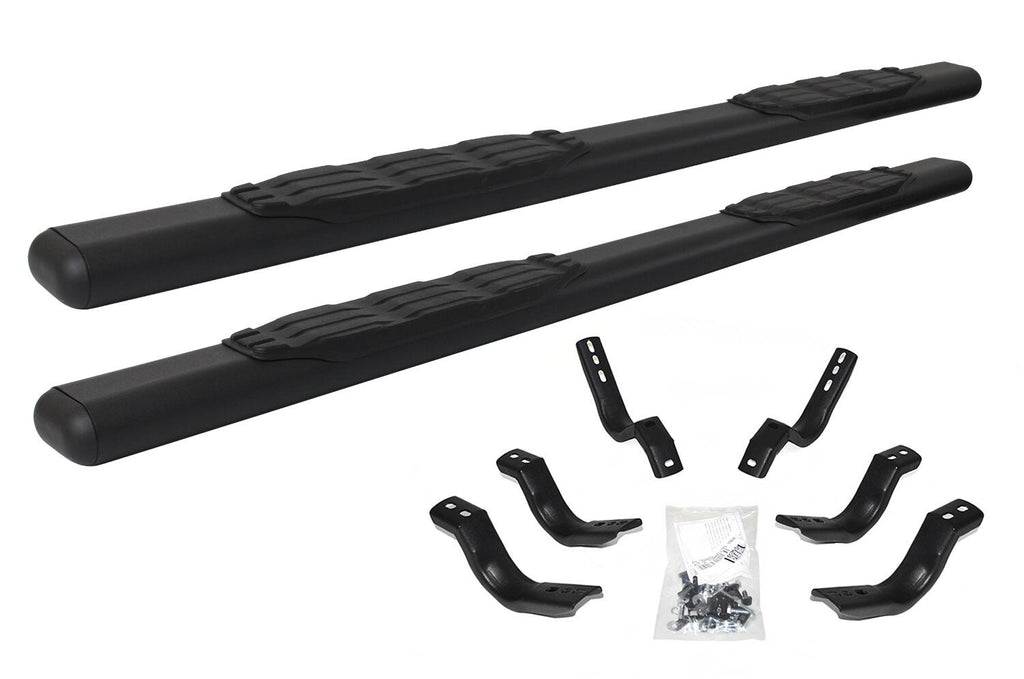 Go Rhino 105404080T 5" 1000 Series Side Steps with Mounting Brackets Kit for Select Chevrolet Cheyenne, Chevrolet Silverado 1500, Chevrolet Silverado HD, Chevrolet Silverado 3500, Chevrolet Silverado HD, GMC Sierra 1500, GMC Sierra HD, GMC Sierra 3500,