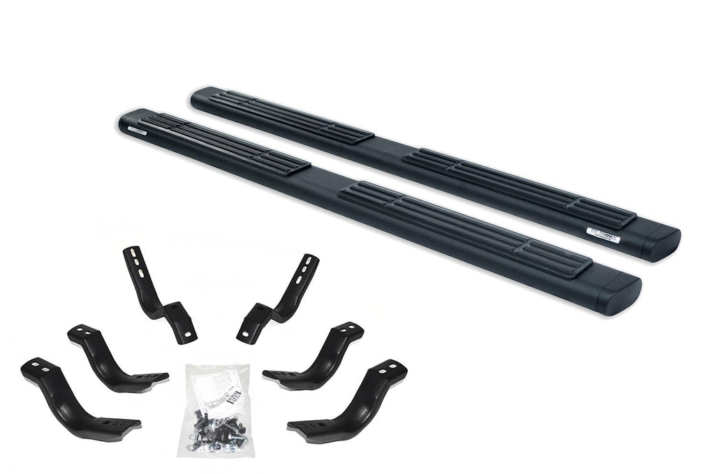 Go Rhino 686435187T 6" OE Xtreme Side Steps with Mounting Brackets Kit for Select Nissan TITAN