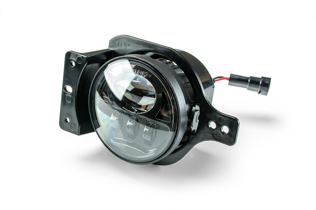 DV8 Offroad BCFLJL-01 LED Fog Light With 2 Brackets for Select Jeep Gladiator, Jeep Wrangler