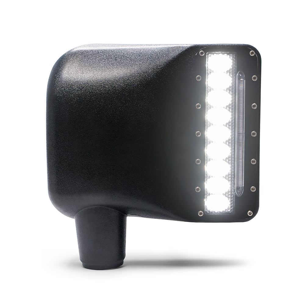 DV8 Offroad BCME27W3W LED Mirror Covers; Pair for Select Jeep Wrangler, Jeep Wrangler JK