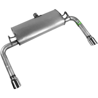 Walker Exhaust 50085 Quiet-Flow SS Direct Fit Exhaust Muffler Assembly 2.25" Inlet (ID) 3.5" Outlet (OD)