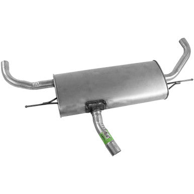 Walker Exhaust 50091 Quiet-Flow SS Direct Fit Exhaust Muffler Assembly 2.25" Inlet (ID) 2" Outlet (OD)