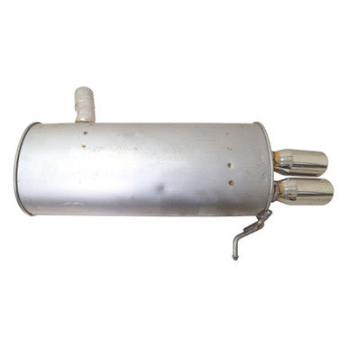 Walker Exhaust 53966 Quiet-Flow SS Direct Fit Exhaust Muffler Assembly 2.375" Inlet (OD) 3" Outlet (OD)