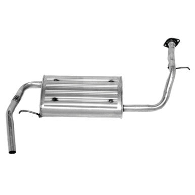 Walker Exhaust 55001 Quiet-Flow SS Direct Fit Exhaust Muffler Assembly 1.8" Inlet (OD) 1.5" Outlet (OD)