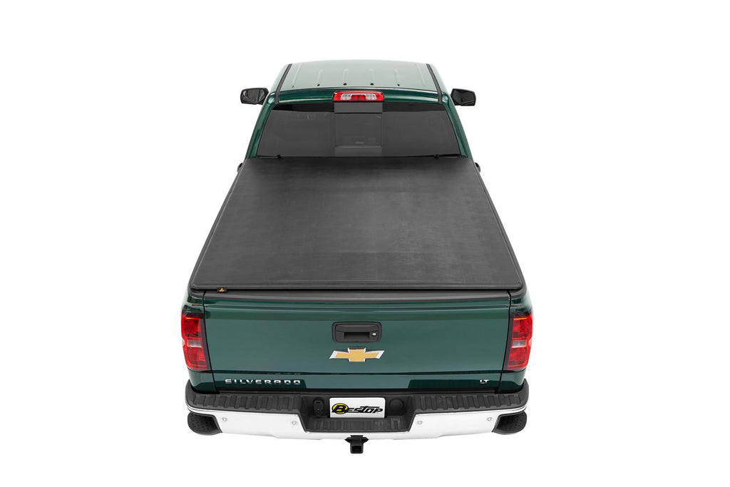 Bestop 16217-01 EZ-Fold(TM) Soft Tri-Fold Tonneau Cover for Select Chevrolet Silverado 1500, Chevrolet Silverado LD, Chevrolet Silverado HD, Chevrolet Silverado HD, GMC Sierra 1500, GMC Sierra Limited, GMC Sierra HD, GMC Sierra HD