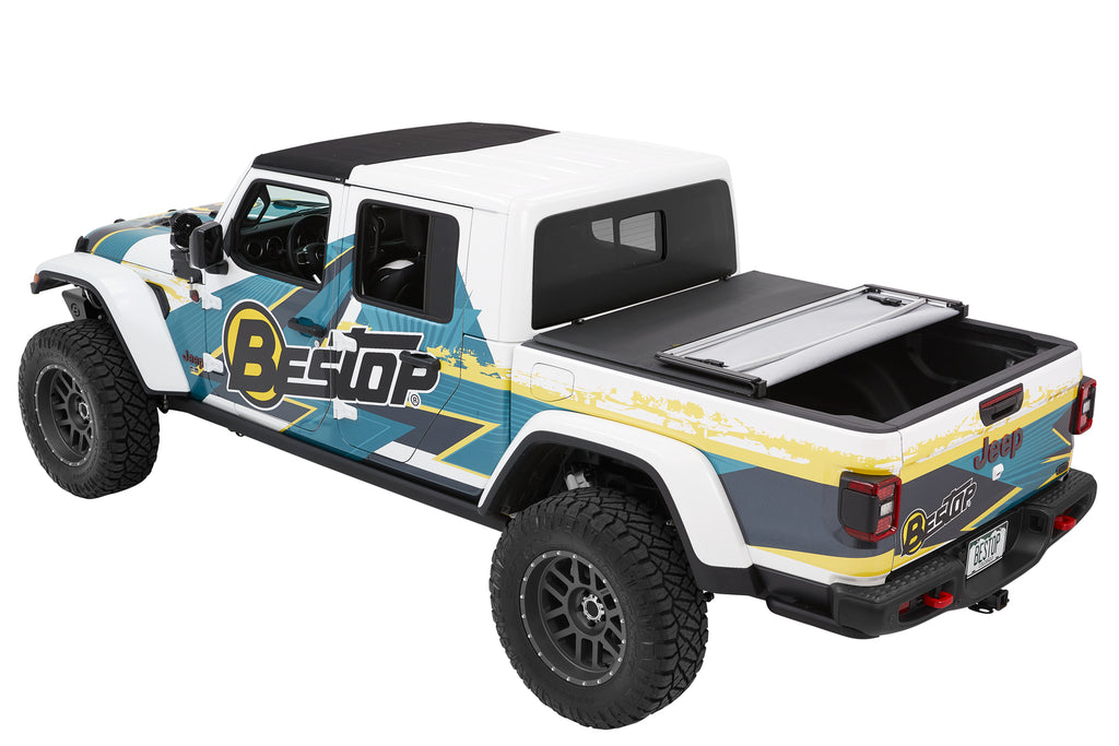 Bestop 16280-17 EZ-Fold(TM) Soft Tri-Fold Tonneau Cover for Select Jeep Gladiator