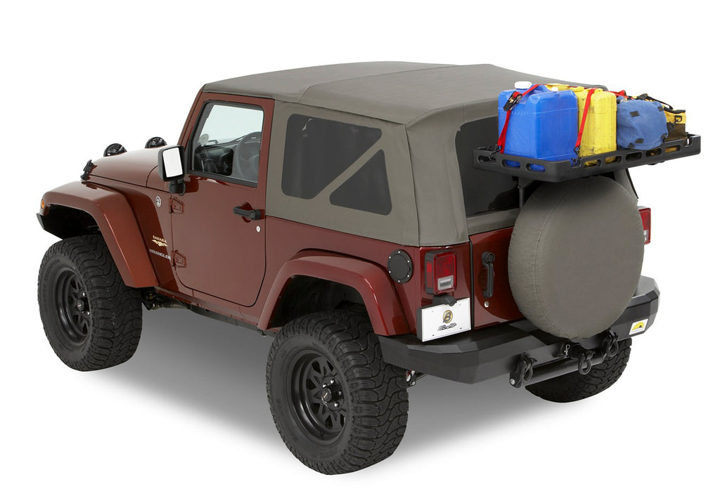 Bestop 41412-01 HighRock 4x4(TM) Tailgate Rack Bracket Kit for Select Jeep Wrangler, Jeep Wrangler JK