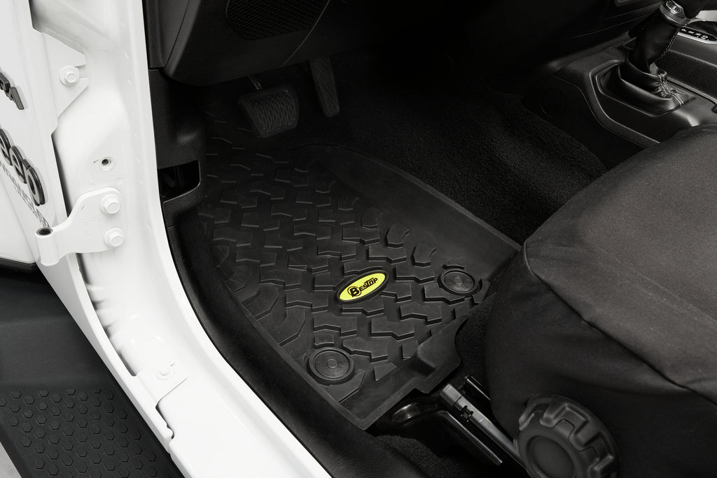 Bestop 51514-01 Floor Mats for Select Jeep Gladiator, Jeep Wrangler