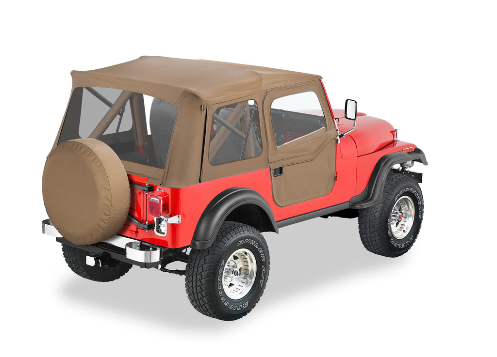 Bestop 51595-04 Supertop(R) Classic Squareback Soft Top for Jeep for Select Jeep CJ5