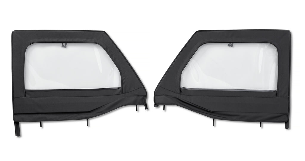 Bestop 51742-35 HighRock 4x4(TM) Element(TM) Upper Fabric Half Doors for Select Jeep Gladiator, Jeep Wrangler