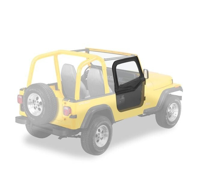 Bestop 51780-01 Upper Fabric Half Doors for Select Jeep Wrangler