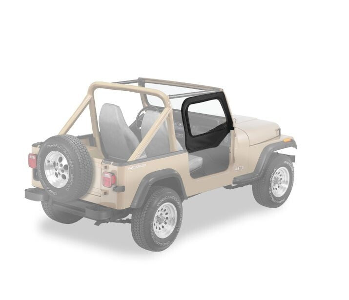 Bestop 51780-15 Upper Fabric Half Doors for Select Jeep Wrangler
