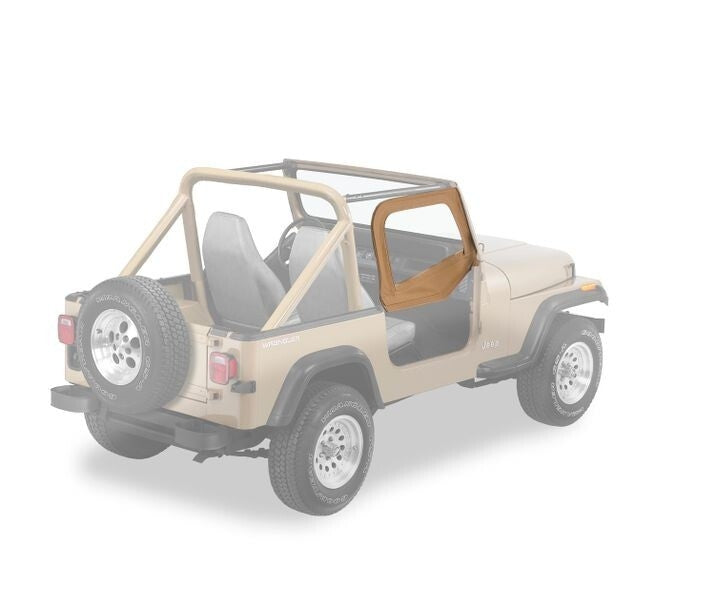 Bestop 51780-37 Upper Fabric Half Doors for Select Jeep Wrangler