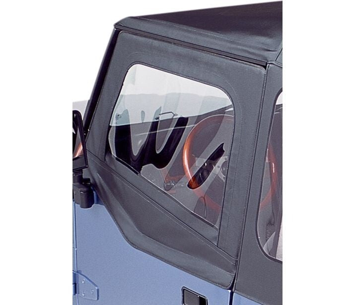 Bestop 51782-01 Upper Fabric Half Doors for Select Jeep Wrangler