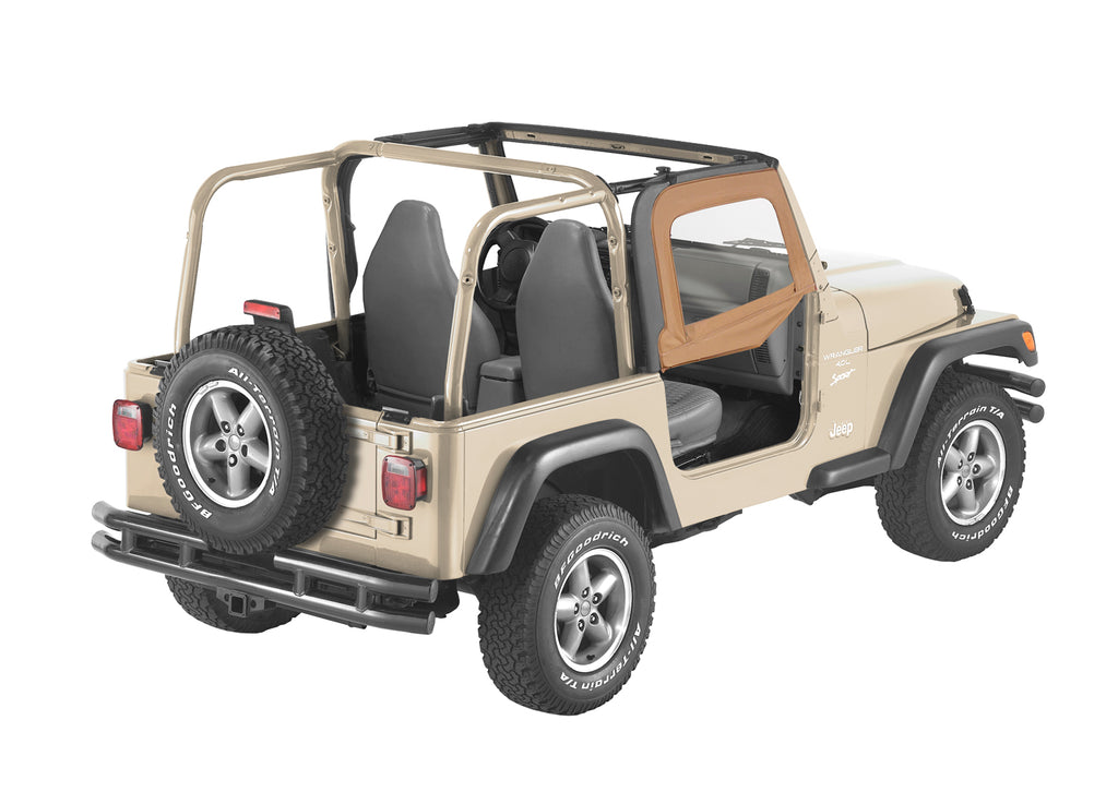 Bestop 51790-37 Upper Fabric Half Doors for Select Jeep Wrangler