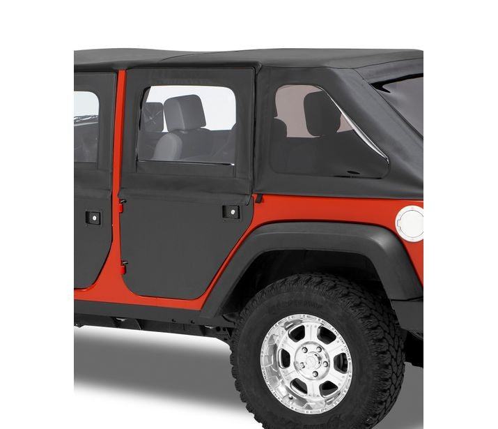 Bestop 51799-17 Full 2-Piece Fabric Doors for Select Jeep Wrangler, Jeep Wrangler JK