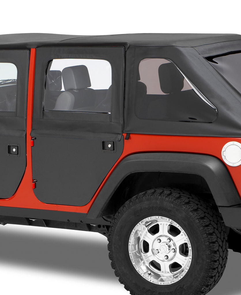 Bestop 51799-35 Full 2-Piece Fabric Doors for Select Jeep Wrangler, Jeep Wrangler JK