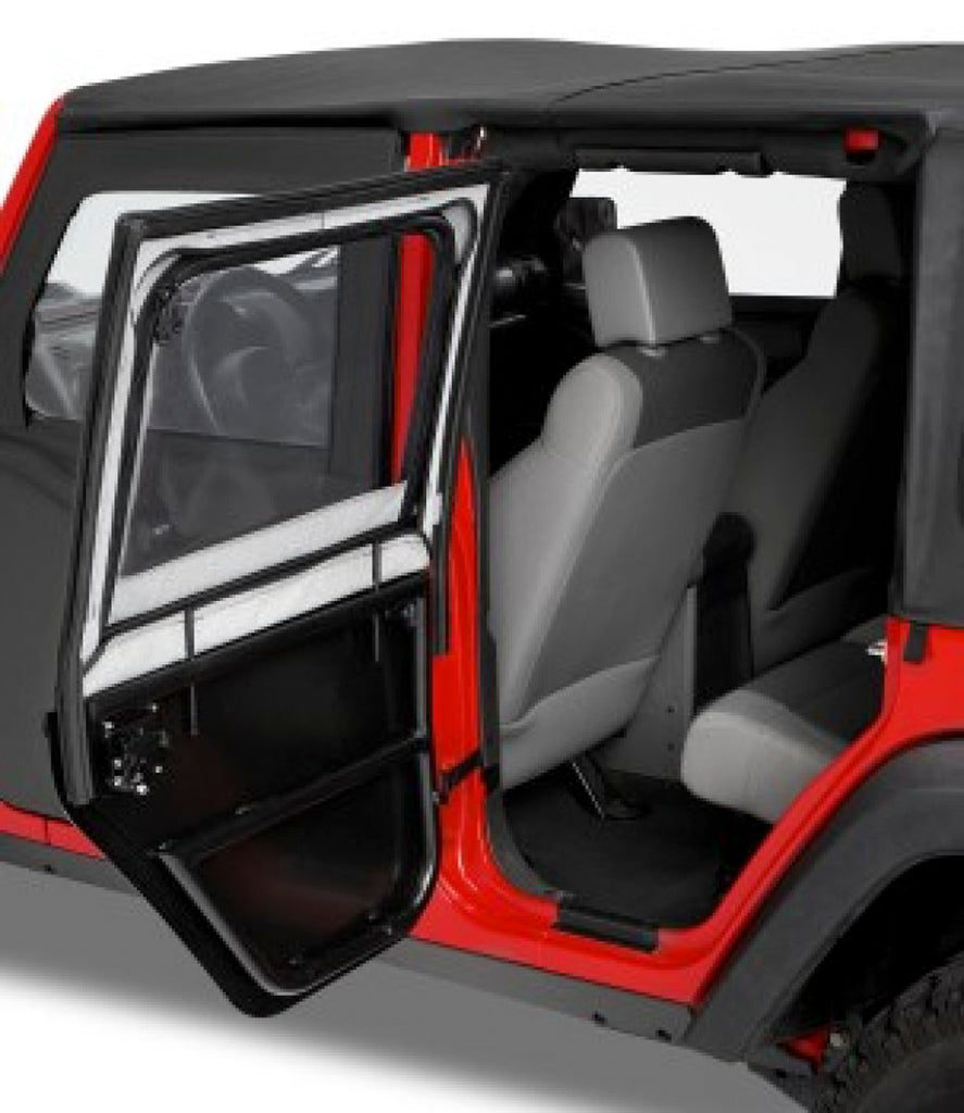Bestop 51806-35 HighRock 4x4(TM) Element(TM) Upper Fabric Half Doors for Select Jeep Wrangler, Jeep Wrangler JK